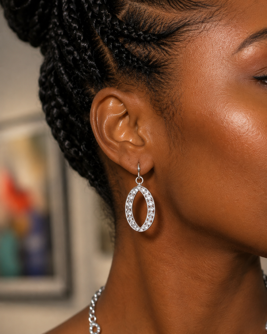 Elise Crystal Oval Set