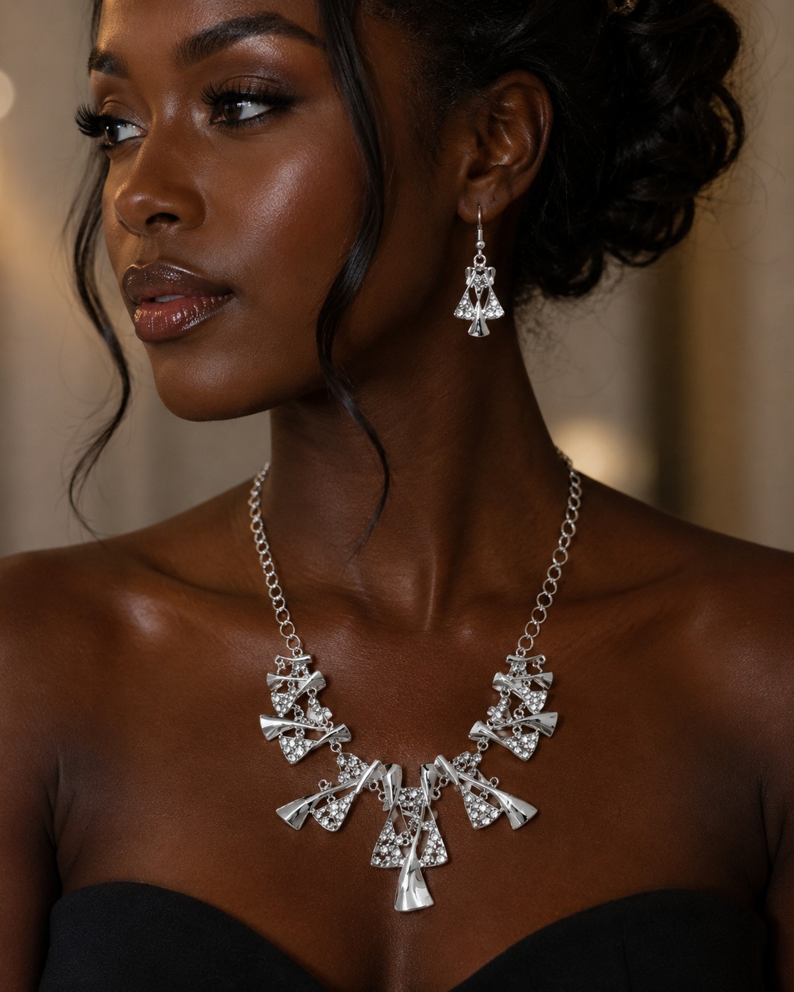 Silver Soiree' Statement Set