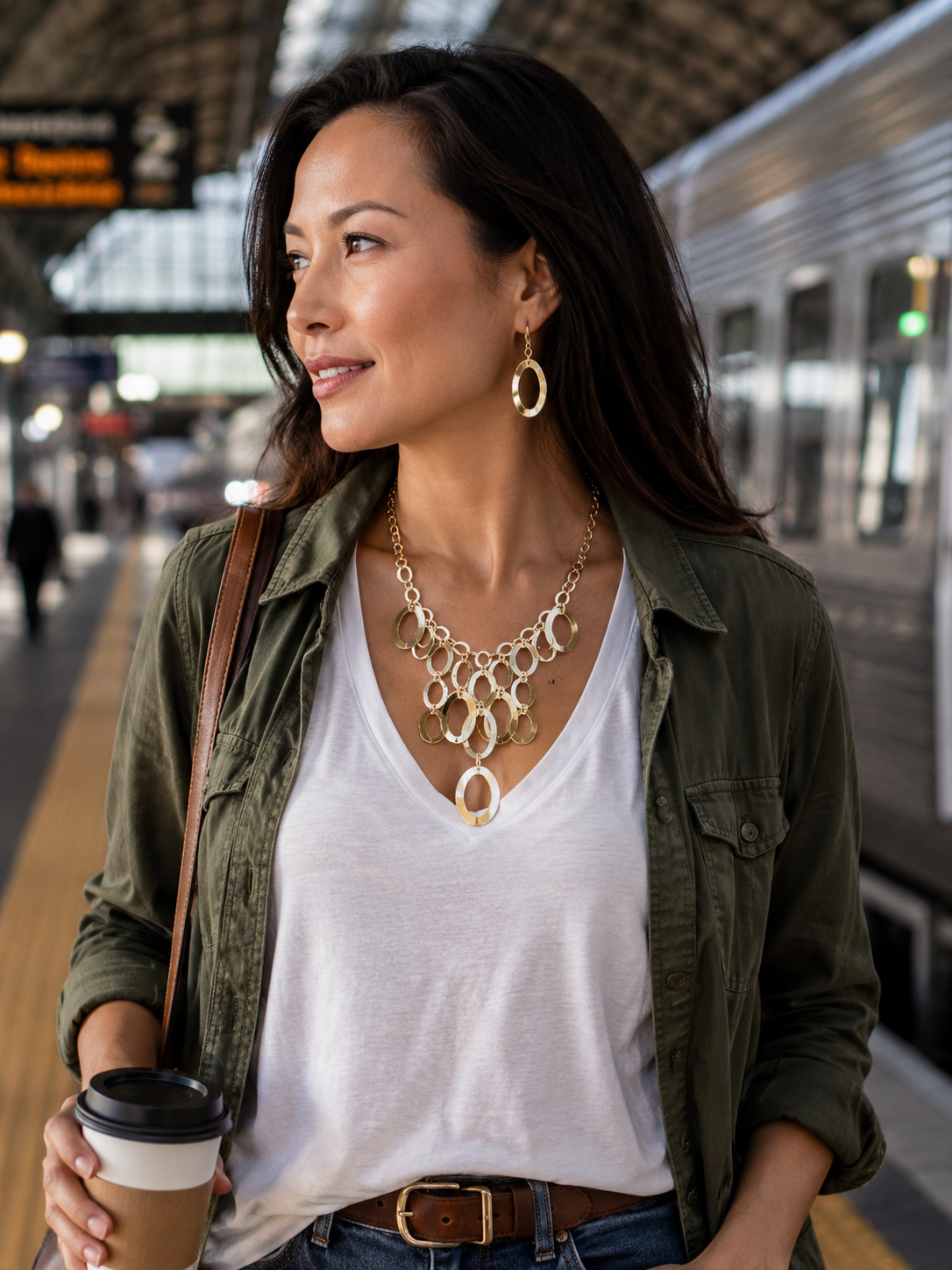 Golden Halo Necklace Set