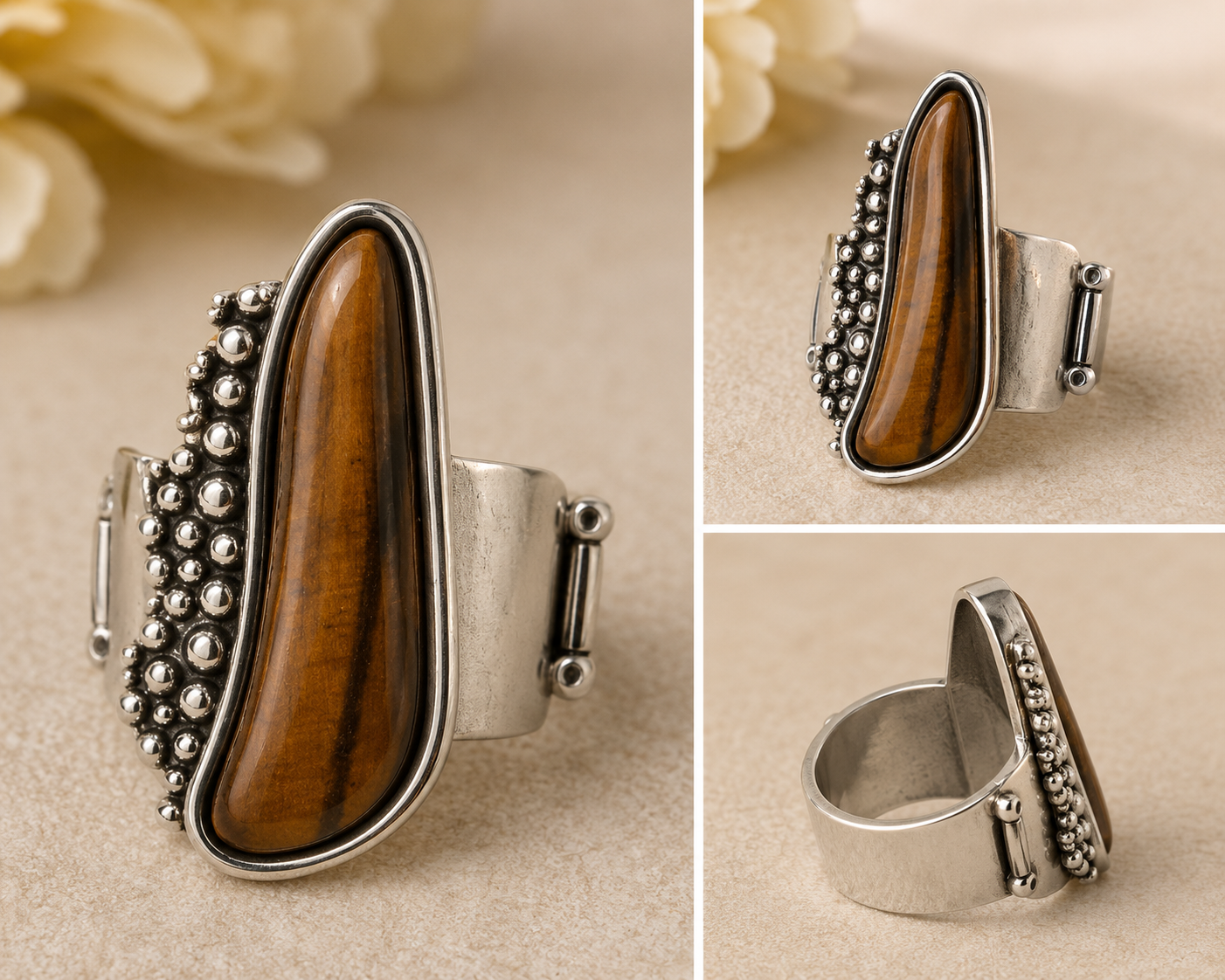 Tiger Luxe Statement Ring