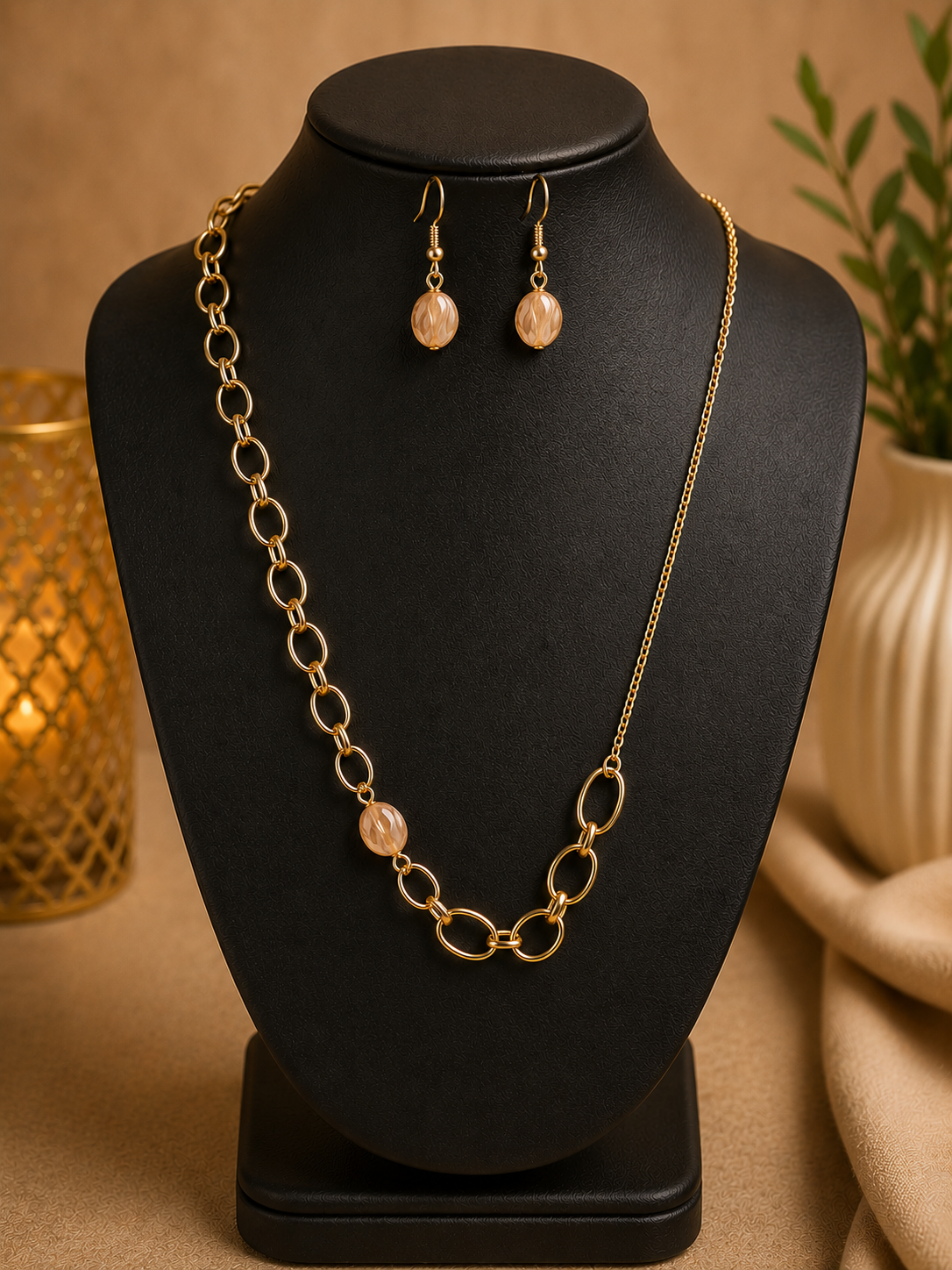 Golden Link Luxe Necklace Set