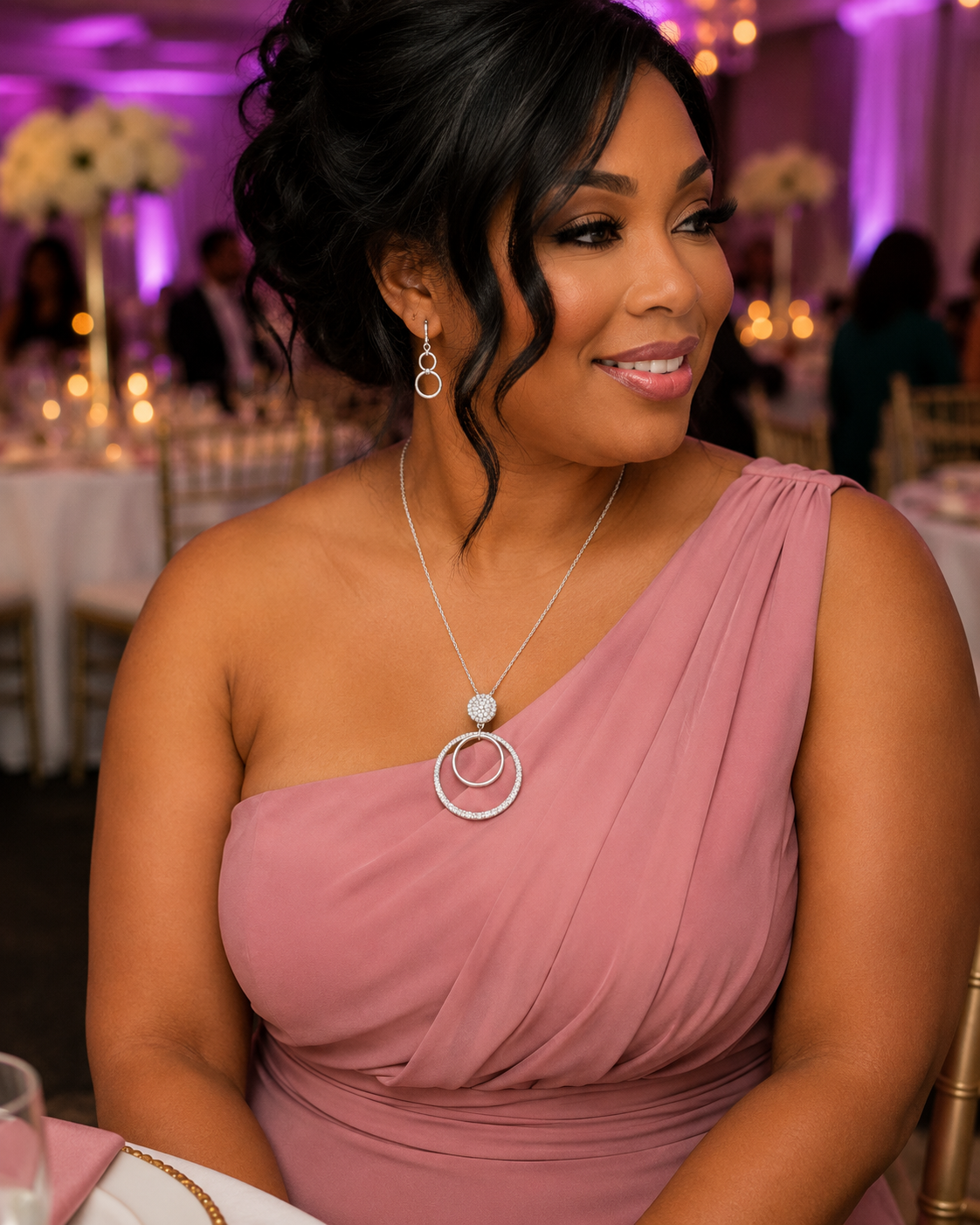 Radiant Halo Luxe Pendant Set